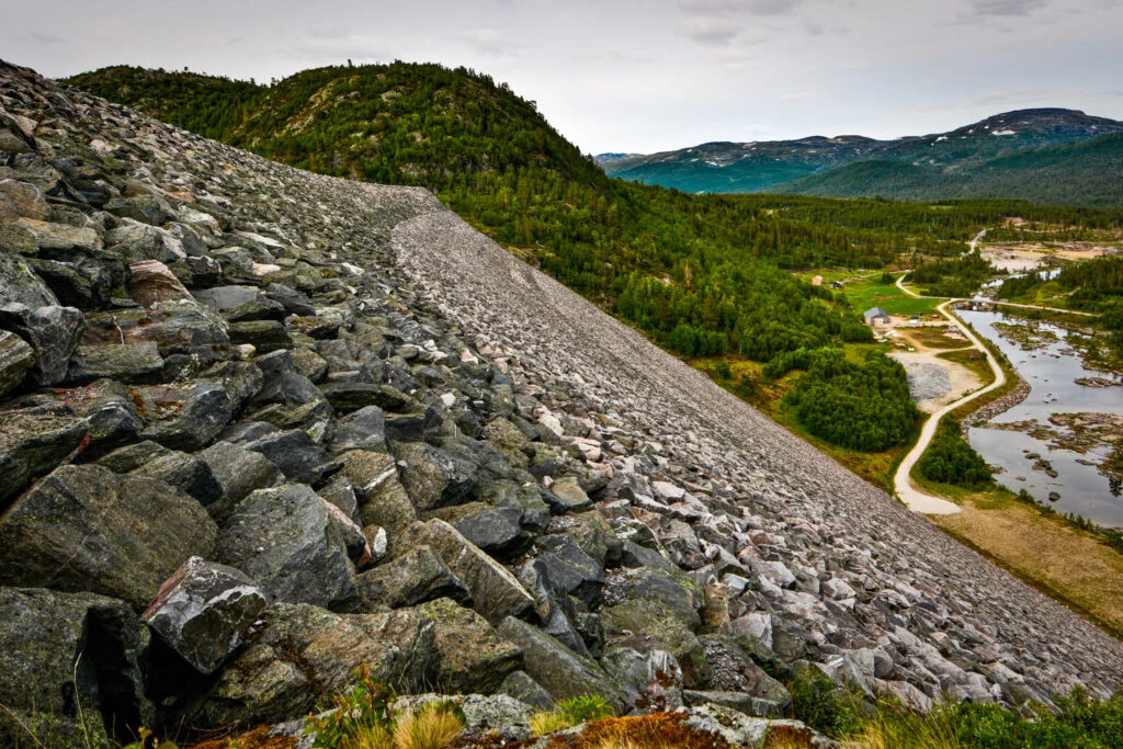 Vatnedalsdammen, Bykle. Foto.