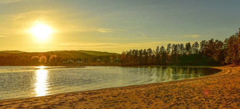 Hornnestangen. Badestrand. Foto.