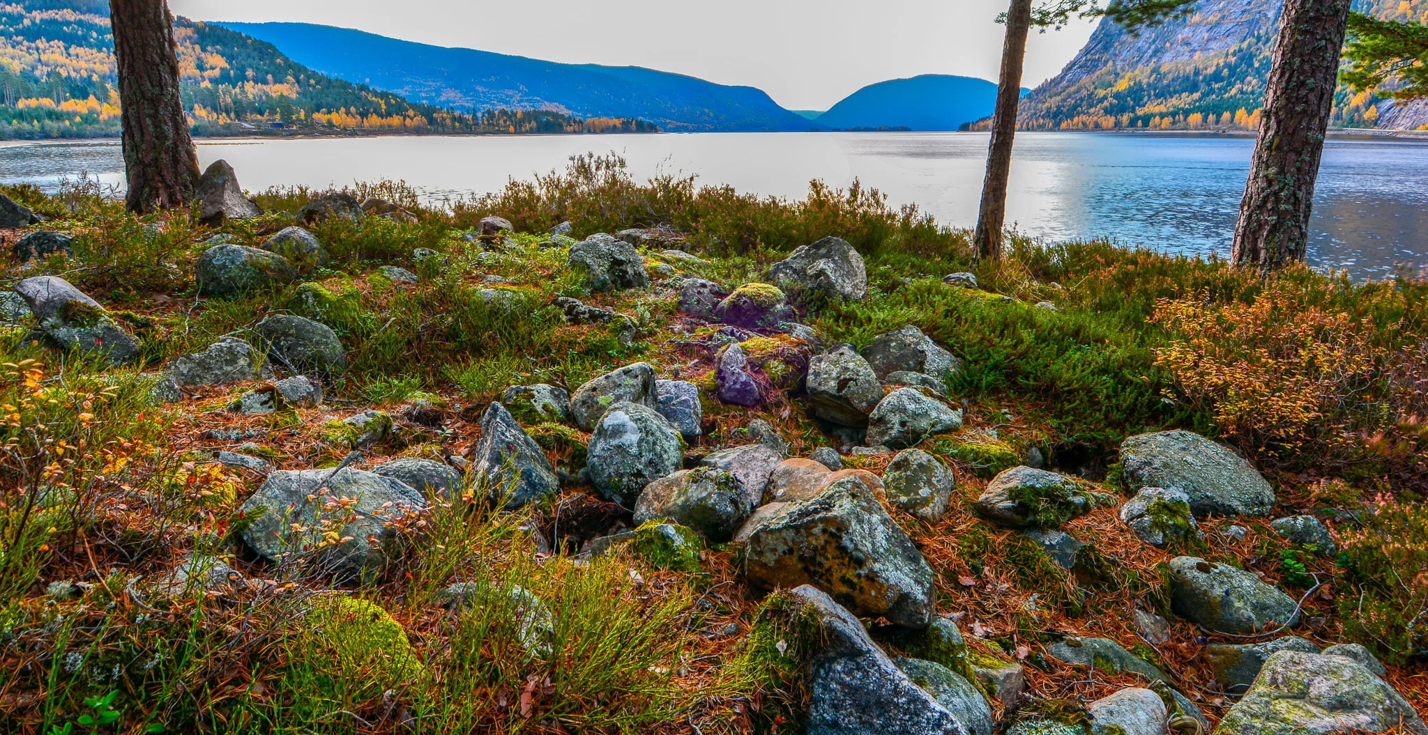 Gravrøysa på Gullsand i Bygland. Foto.