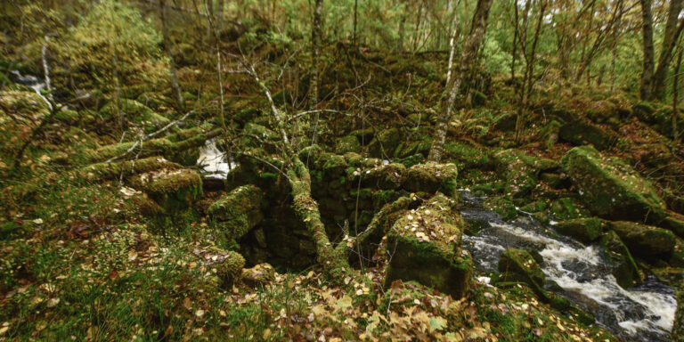 Kvernspor langs Hånsbekkjen i Åseral