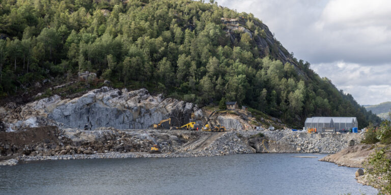 Bygginga av Øygard kraftverk godt i gang i Åseral